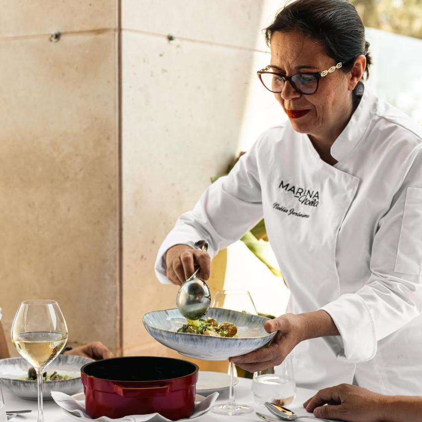 Arroz de limão com robalo e amêijoas (Chef Noélia Jerónimo)